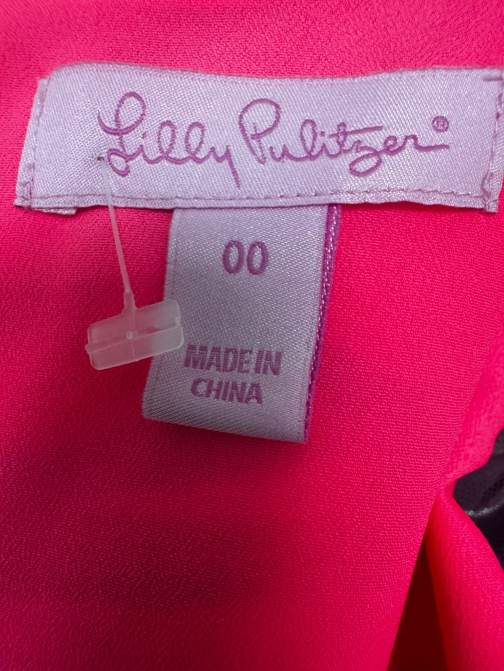 LILLY PULITZER MILA SHIFT DRESS TIKI PINK ROYAL PALM POM POM SIZE 00 - Picture 9 of 9